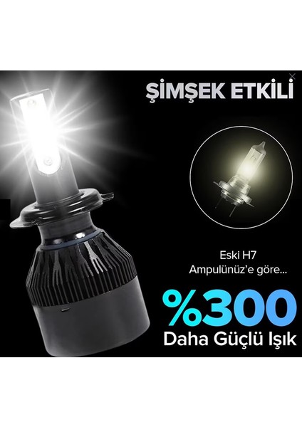 Xenon 9005 - Hb3 LED Araba Far Ampül Xenon LED Şimşek Etkili Lıght Seri modelleri