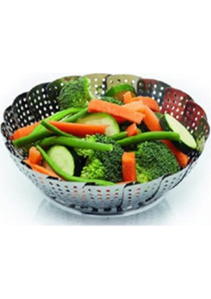 Katlanabilir Paslanmaz Buharda Sebze Pişirme Sepeti, Pratik ve Sağlıklı Kullanım