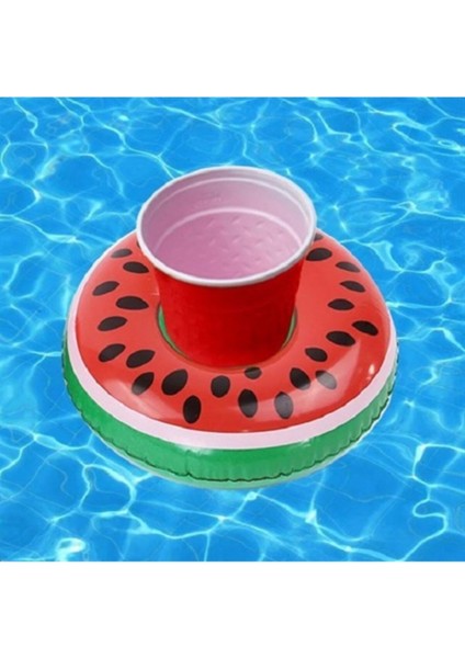 Karpuz Dilimi Şişme Bardak Tutucu, Havuz ve Deniz Için Renkli Float Bar fiyatları