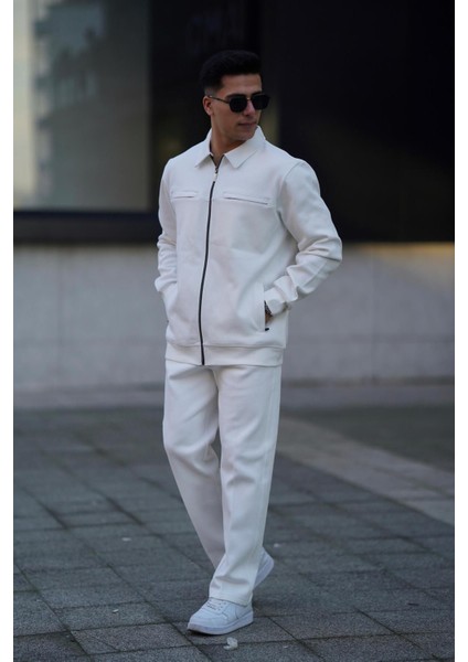 Fleto Cepli Gömlek Yaka Eşofman Takım