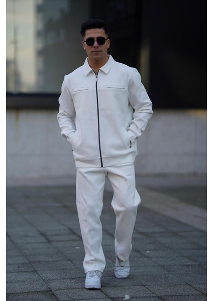 Fleto Cepli Gömlek Yaka Eşofman Takım modelleri