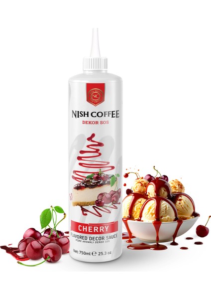 Nish Vişne Aromalı Dekor Sos 750 gr modelleri