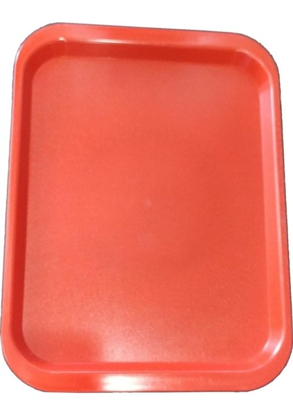 Kırmızı 35X26 cm Self Servis Tepsisi, Lezzetli Sunumlar Için Ideal Seçenektir.