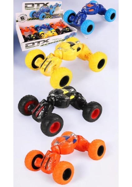 Renkli Çift Yönlü Çek Bırak Akrobatik Araba, Eğlenceli ve Hareketli Oyuncak