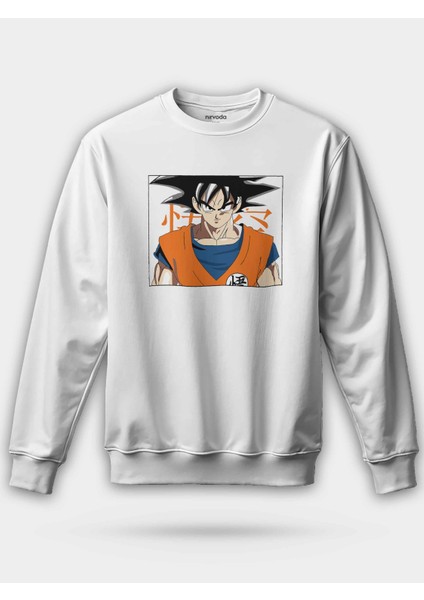 Goku Çerçeve Unisex Regular Sweatshirt