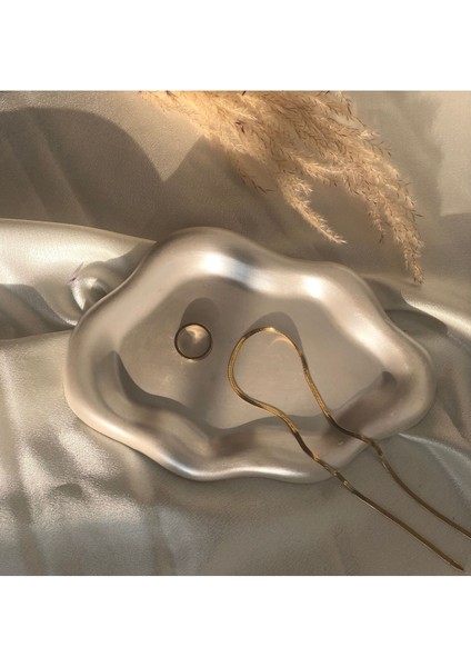 Parlak Inci Tozlu, Sedefli Oval Takı Tepsisi, 19X14, Dekoratif ve Şık Tasarım fiyatları