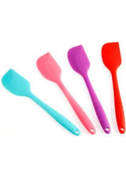 Turuncu 28 cm Isıya Dayanıklı Silikon Spatula, Pratik ve Kullanışlı Mutfak Gereci