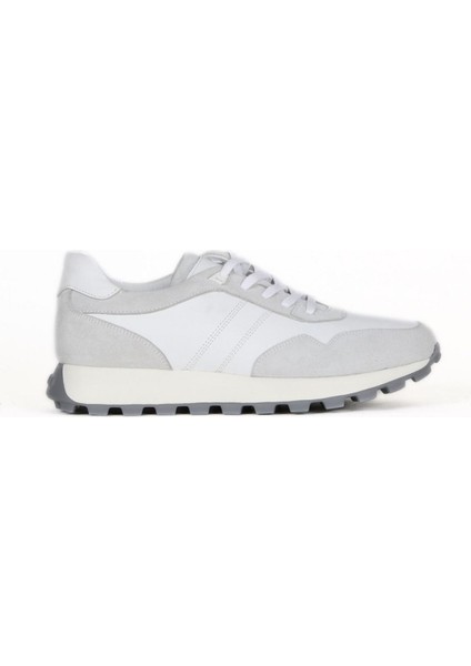 Beyaz Süet-Atlas Erkek Spor Ayakkabı 07MA2790E2224 07MA2790E2224