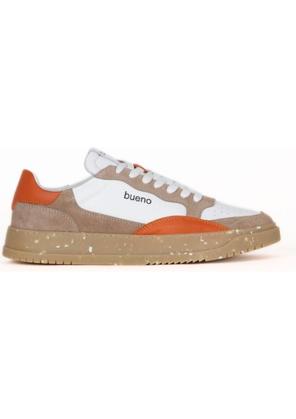 Beyaz Turuncu Deri Erkek Spor Ayakkabı 16MA8242 16MA8242