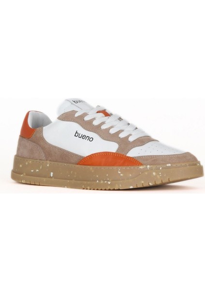 Beyaz Turuncu Deri Erkek Spor Ayakkabı 16MA8242 16MA8242 fiyatları