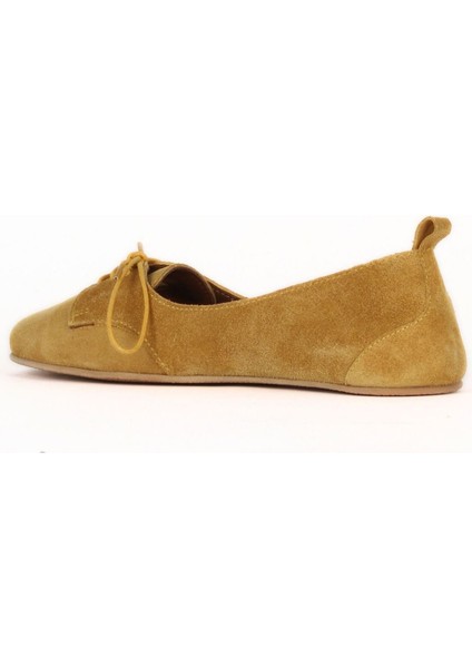 Sarı Süet Kadın Düz Babet 01WE5502 01WE5502 fırsatları