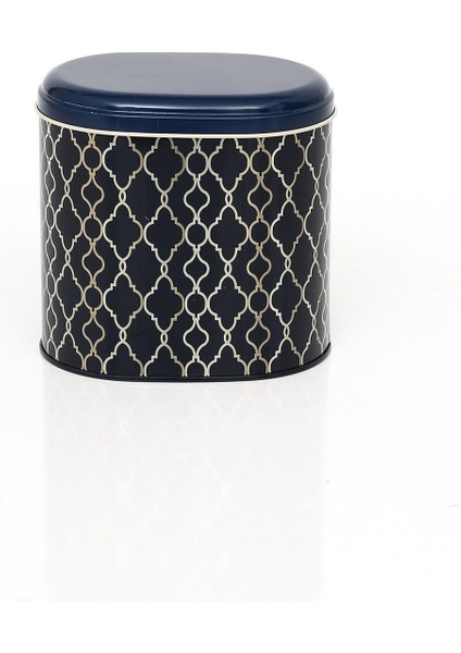 Oval Metal Saklama Kabı, Desenli, Çok Renkli, 11X15 cm modelleri