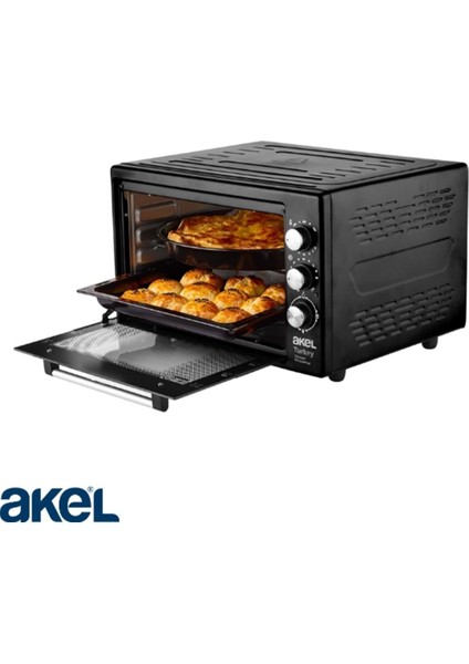 AF380L Lambalı, Termostatlı, Saatli 38 Litre Midi Fırın