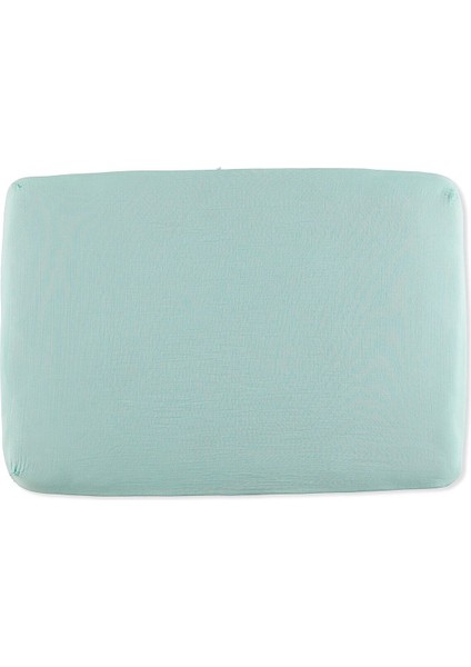 Yeşil Çift Kat Bebek Müslin Kumaş Fitted Çarşaf 65X95 fiyatları