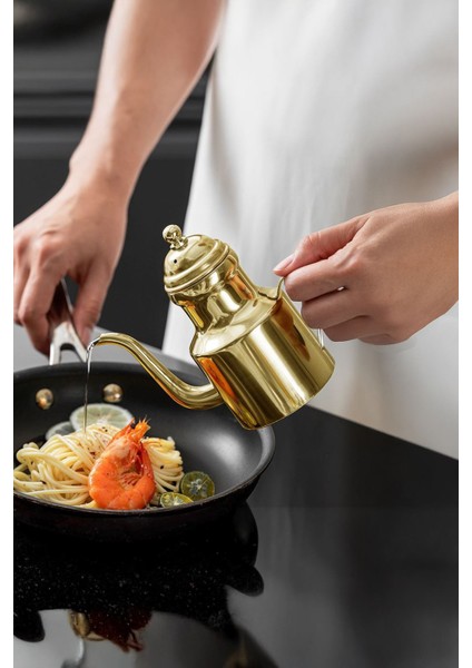 Komple 304 Çelik Gold 310 ml Yağdanlık Sosluk ve Sirkelik CIN596SR fırsatları