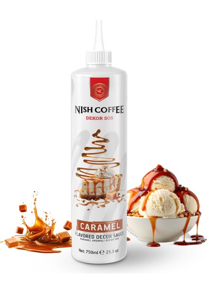 Nish Karamel Aromalı Dekor Sos 750 gr modelleri