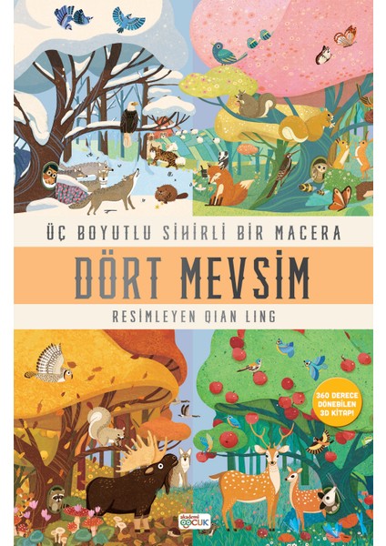 Üç Boyutlu Sihirli Bir Macera - Dört Mevsim (Ciltli)