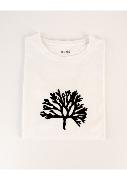 Hayat Ağacı Desenli Oversize Taş Baskı Tişört – %100 Ege Pamuğu fiyatları