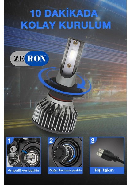 Xenon H4 LED Araba Far Ampül Xenon LED Uzun Kısa Şimşek Etkili Premium Seri Mini Kasa fiyatları