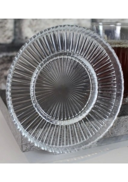 Beyaz Çay Tabağı 6'lı Set, Elysia Bardaklarla Uyumlu, Şık ve Zarif Tasarım fiyatları