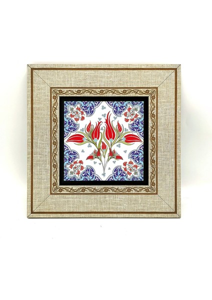 Renkli Çini Desenli Mdf Tablo, Osmanlı Tarzı Dekoratif Duvar Sanatı fiyatları