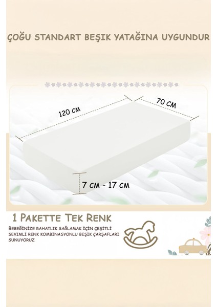 Yumuşak Pamuk Penye Lastikli Bebek Çarşafı, Anne Yanı ve Kreş Yatakları Için Uygun modelleri