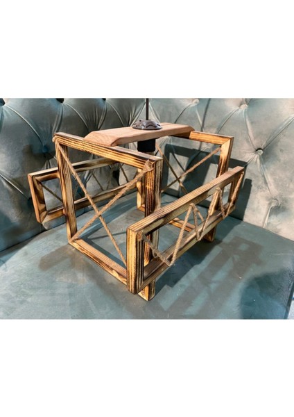 Kare Ahşap Avize, Modern ve Şık Tasarım, Sıcak Ton, Ev ve Ofis Için Ideal