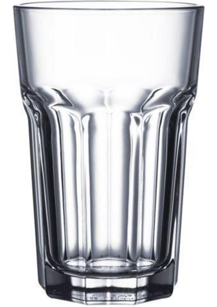 Şeffaf ve Dayanıklı Cam Bardak, 14 Cm, 35 Cl, Şık Tasarım