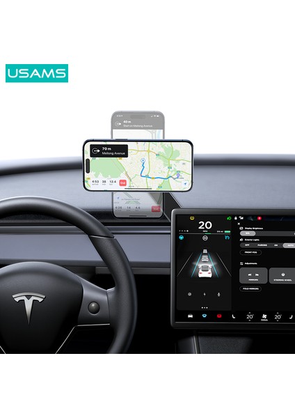 ZJ079 Manyetik Araba Telefon Tutucu - Güçlü Mıknatıs, 3m Yapışkan, Ayarlanabilir