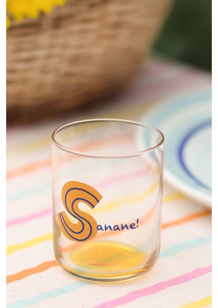 Renkli 350 cc Hardal S Harfli Bardak, Şık ve Dayanıklı, Keyifli Anlar Için Ideal