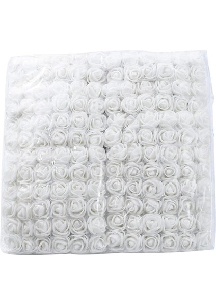 Beyaz 144'LÜ Gül Lateks Tüllü Yapay Süsleme Malzemesi, Nikah, Bebek, Sünnet Için Uygun