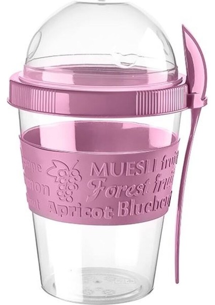 Taşınabilir Sağlıklı Meyveli Yoğurt ve Müsli Kabı, Pratik ve Kullanışlı
