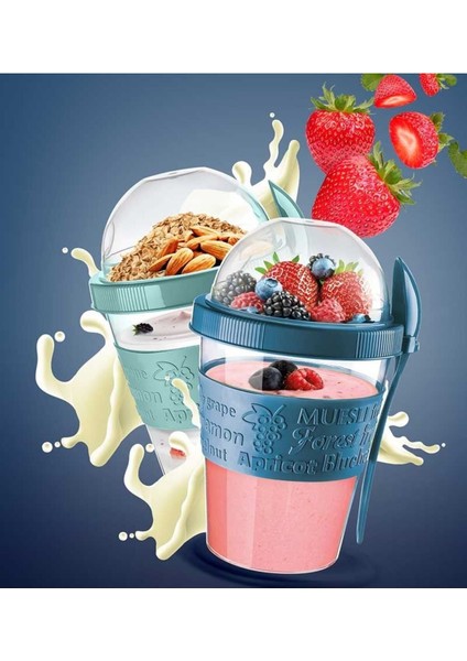 Taşınabilir Sağlıklı Meyveli Yoğurt ve Müsli Kabı, Pratik ve Kullanışlı fırsatları
