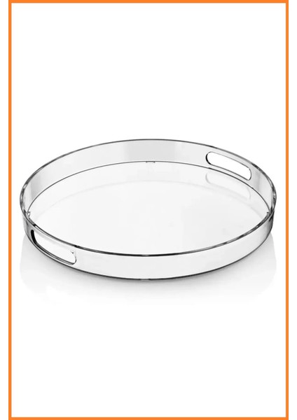 Şeffaf Yuvarlak Dekoratif Sunum ve Servis Tepsisi, Organizer, Göz Alıcı Tasarım fırsatları