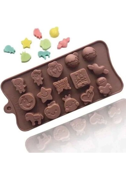 Renkli Silikon Kalıp, Buz ve Çikolata Yapımı, Çok Amaçlı, Dayanıklı, Güzel Tasarım