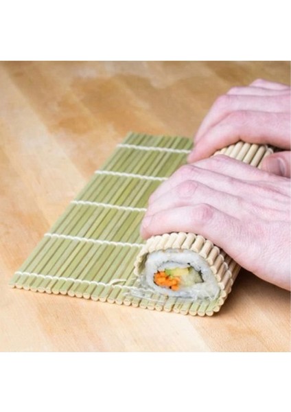 Yeşil Bambu Sushi Sarma Matı, Kolay ve Pratik Sushi Sarma Için Ideal fiyatları