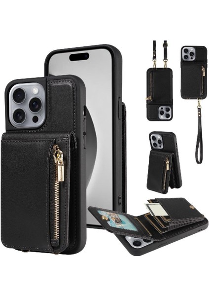 IPhone 16 Pro Max Crossbody ve Bilek Kayışı Kartı Için Organ Telefon Kılıfı (Yurt Dışından) indirimleri