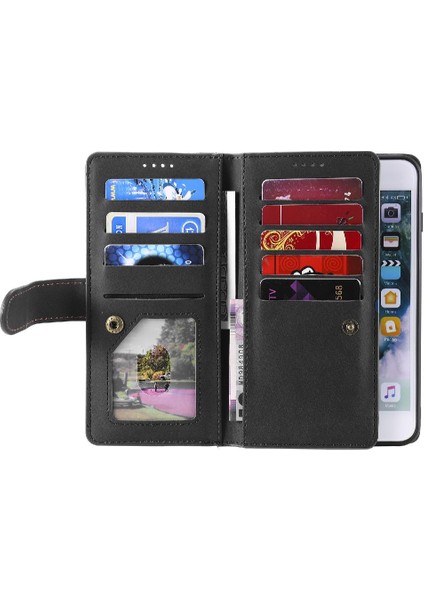 Iphone 7 Için Flip Case Artı/8 Artı Kordon Cüzdan Kickstand Pu Deri 9 (Yurt Dışından) indirimleri