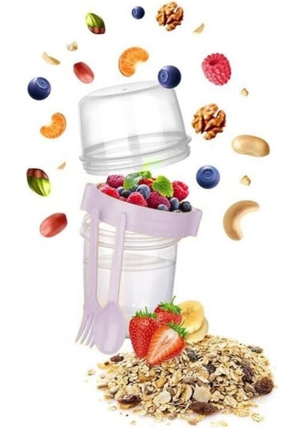 Kırmızı 800 ml Müsli Kabı, Sağlıklı ve Pratik Kullanım Için Ideal