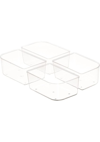 Beyaz 3 Bölmeli Dikdörtgen Saklama Kabı, Pratik ve Şık Mutfak Çözümü fiyatları