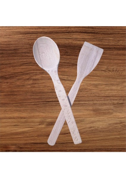 Kahverengi Ahşap Spatula ve Tahta Kaşık Seti, Doğal ve Şık Mutfak Gereçleri fırsatları