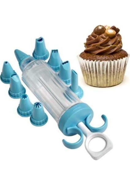 9 Parça Krema Sıkma Uç Seti Kek Süsleme Aletleri Bpa Içermez