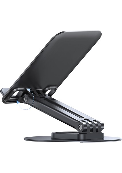 ZJ080 Katlanabilir Telefon ve Tablet Standı – 360° Sabit Taban, 4.7-12 Inç Uyumlu