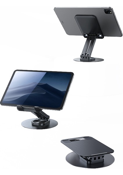 ZJ080 Katlanabilir Telefon ve Tablet Standı – 360° Sabit Taban, 4.7-12 Inç Uyumlu fiyatları