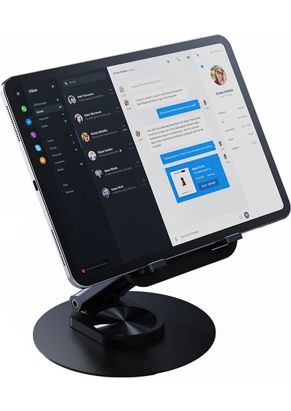 ZJ080 Katlanabilir Telefon ve Tablet Standı – 360° Sabit Taban, 4.7-12 Inç Uyumlu modelleri