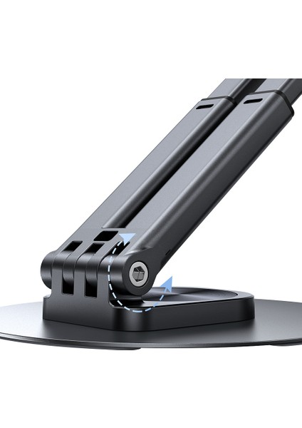 ZJ080 Katlanabilir Telefon ve Tablet Standı – 360° Sabit Taban, 4.7-12 Inç Uyumlu