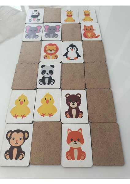 Zeka Kartları Eşleştirme Oyunu Hafıza Kartı Ahşap Eğitici Oyuncak modelleri