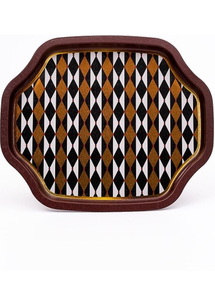 Çocuklar Için Renkli Desenli Özel Şekil Tepsi 28X33 cm fiyatları