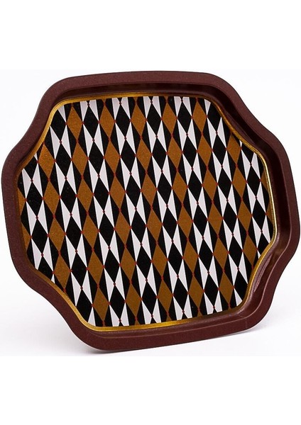 Çocuklar Için Renkli Desenli Özel Şekil Tepsi 28X33 cm modelleri