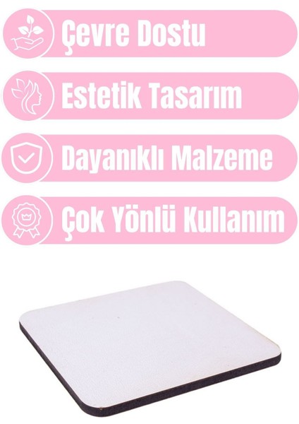 Nostalji Çiçekler No:2 6'lı Ahşap Kare Bardak Altlığı Seti fiyatları